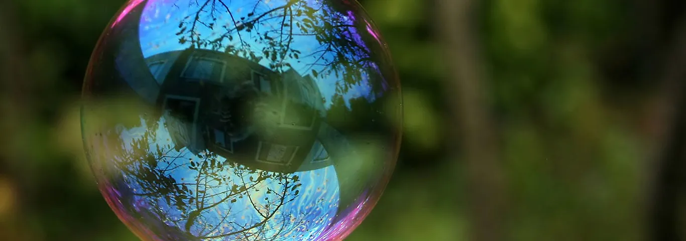 soap bubble floating