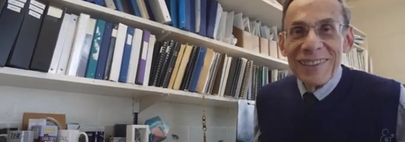 Martin Israel in his office