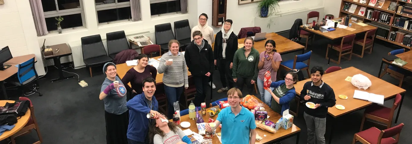 SPS party in the Physics Library