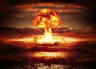 Atomic bomb explosion